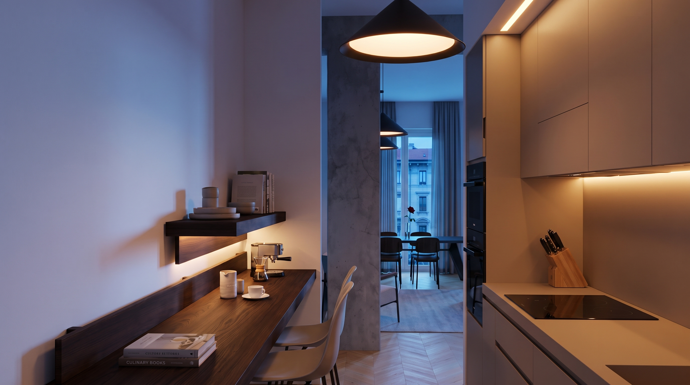 Strategic zoning defined by architectural joinery rather than traditional programming